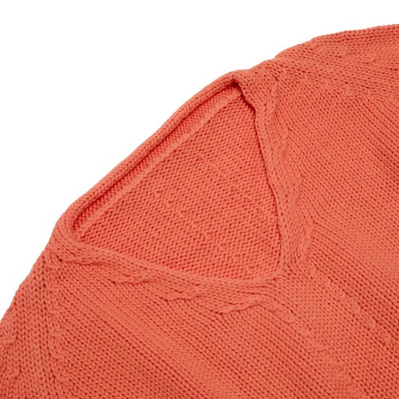 Sundazed (Germany) 80s, Cable Twist, Pintuck, Rolled V Neck - Picture 4 of 5